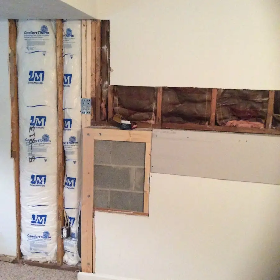 Wall insulation replacement during Contents Cleaning & Restoration in Redlands